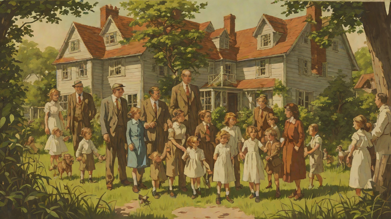 The Wilner Family Swarm from "The Captain and Ann Barbara". The Wilner Family Swarm Twelve Little Wilners The partner had twelve children of every age and size, who swarmed through the cottage like monkeys.