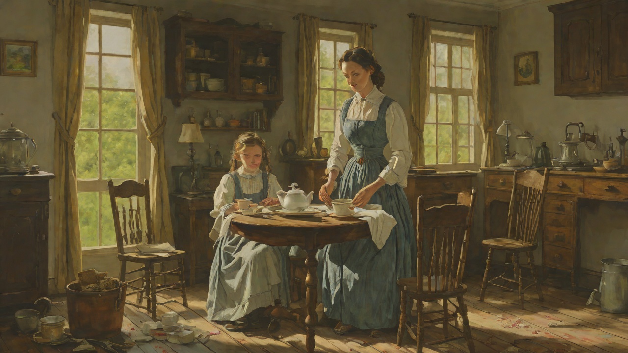 The Little Housewife of Twelve from "The Captain and Ann Barbara". The Little Housewife of Twelve The Fatherless Household Hannah Hayye peddled tea while Fetchke kept house at twelve.