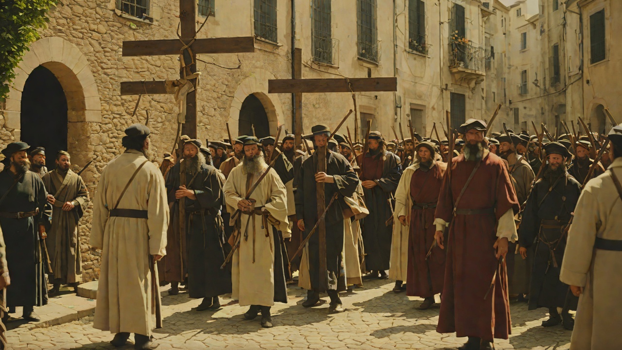 The Procession of the Cross from "The Captain and Ann Barbara". The Procession of the Cross Locked Shutters On a Christian holiday the Jews were warned to stay indoors.