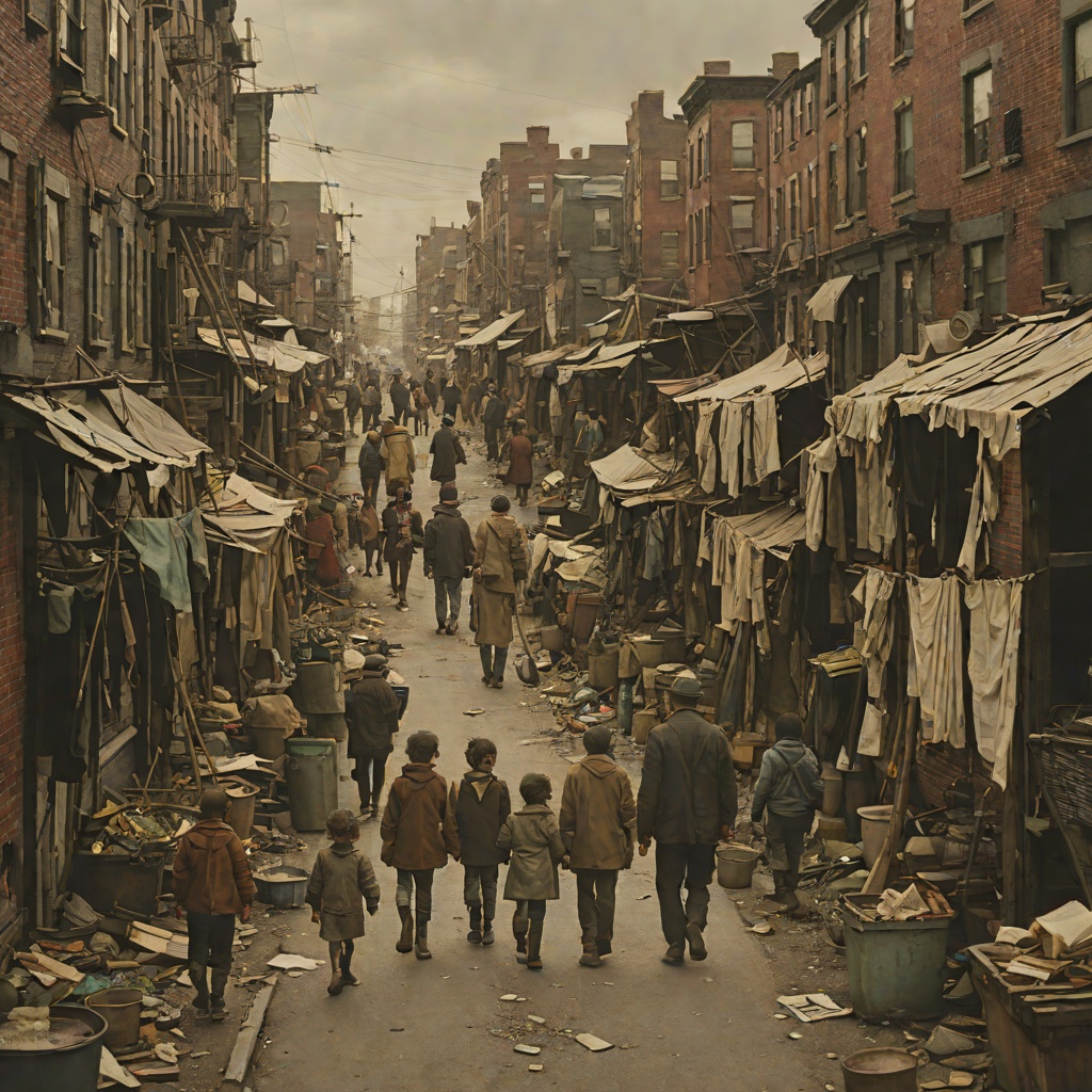 Migrations Through the Boston Slums from "The Captain and Ann Barbara". The family's restless movement from one immigrant quarter to another in their search for a living.
