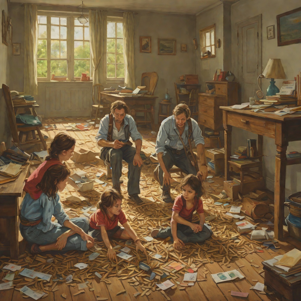 Poverty Against Ambition from "The Captain and Ann Barbara". The constant tug of war between the family's need for money and Mary's calling to education.
