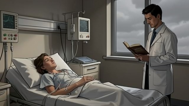 萨拉·特拉福德坠楼后的人生,《墓园路》中的场景。在悬而未决中康复 无法掌控的求生 萨拉·特拉福德在医院住了数周,坠落后,她的身体接受治疗并受到监护。起初有人来看她,其中许多人心怀愧疚;但随着学期结束,其他事务逐渐占据人们的心思,他们也就不再来了。 她的父母前来探望,悲伤落泪,让她摸不准他们是在为她的伤势难过,还是在为导致这一切的那些选择难过。