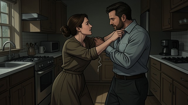 The Dental-Floss Attack from "Down Cemetery Road". The Mask Falls Away A private threat Axel arrives as Rufus, speaks openly about Sarah’s letter, and demands to know why she continued looking into the case.