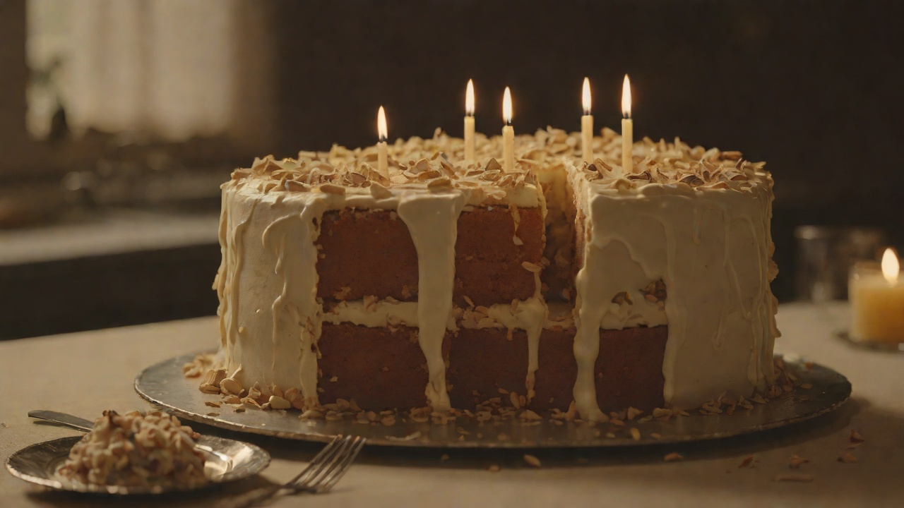 The Six-Month Cake from "Die, My Love". The Six-Month Cake Context The narrator must go to the bakery for cream cake and candles to celebrate six months of her son's life.