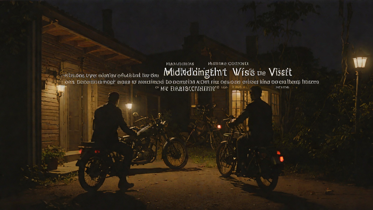 The Midnight Visit from "Die, My Love". The Midnight Visit Context The radiologist leaves his sleeping family and rides his motorcycle through the darkness to the narrator's house.