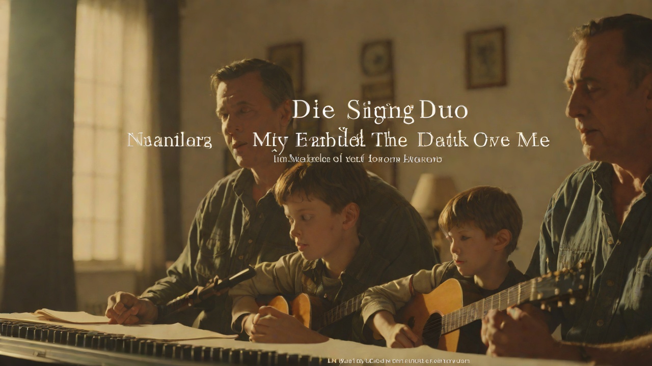 The Singing Duo from "Die, My Love". The Singing Duo Context The father and son sit in the front and sing softly in English, love me, love me, say that you love me.
