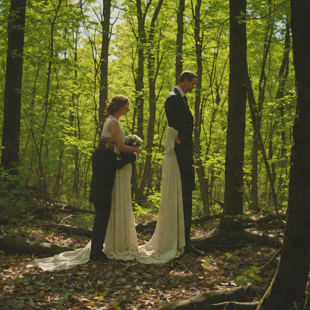 The Collapse of the Narrator's Marriage from "Die, My Love". This flow traces the slow, violent unmaking of the narrator's marriage from the opening family portrait to the final forest conversation.