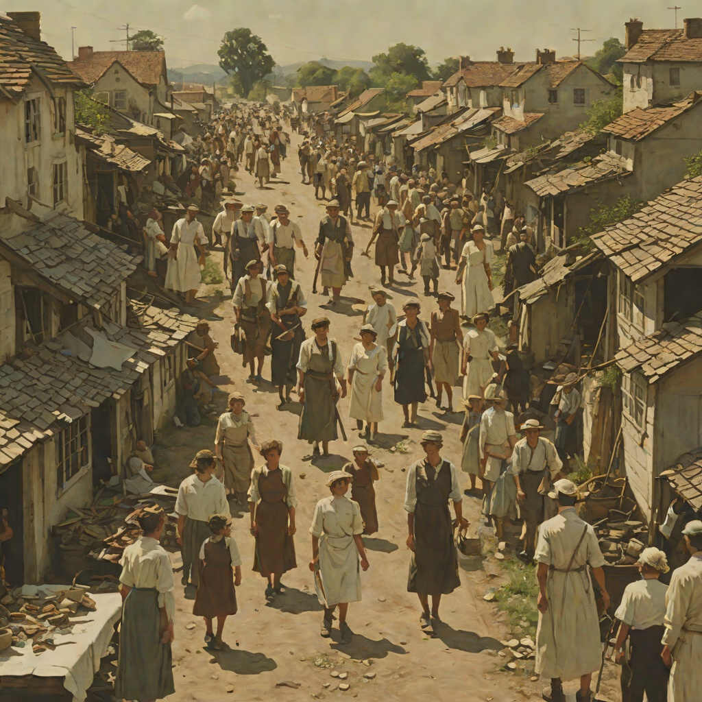 The Narrator's War Against the Community from "Die, My Love". This conflict flow follows the narrator's aggressive skirmishes with nurses, cashiers, neighbours and crowds as she tries to survive the village.