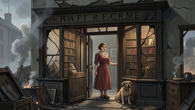 The Ruined Bookshop from "Firebug". The Ruined Bookshop Two losses converge Ava finds Broken Spines burned and then learns from Sylvie that Cade had closed it before leaving.
