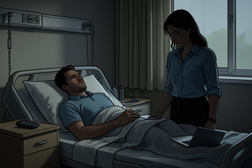 The Death of Richard Flynn from "The Book of Mirrors". Richard Flynn’s death matters less as a fully recounted scene than as the absence around which the novel’s investigation gathers.