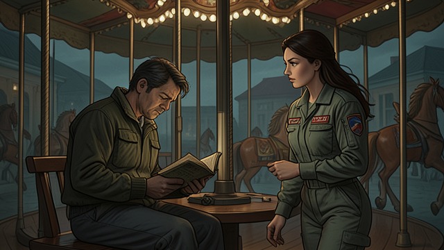 The First Invitation from "Mickey7". Meeting in the Carousel An Isolated Expendable Mickey spends time alone reading histories of failed colonies after the deaths of his first two iterations.
