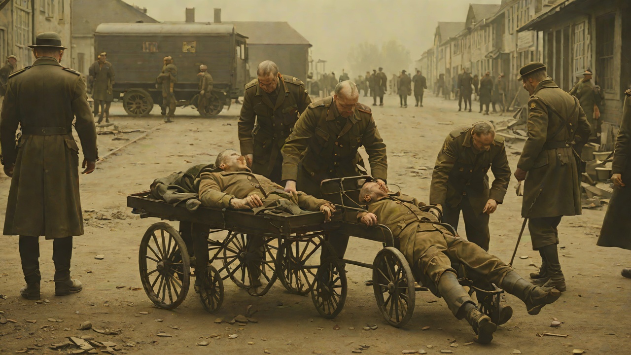 Typhus Rescue from "The Tattooist of Auschwitz". Typhus Rescue Lale Sokolov collapses with typhus after seeing the gas van, and his body is thrown onto a cart for the dead and dying.