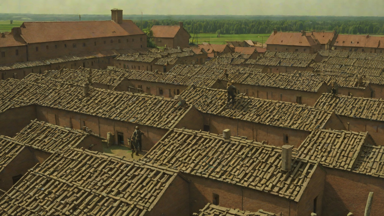 Roof Labor at Birkenau from "The Tattooist of Auschwitz". Roof Labor at Birkenau Lale Sokolov is ordered onto the roof of a half-built block, where he learns to lay clay tiles beside two Russian soldiers.
