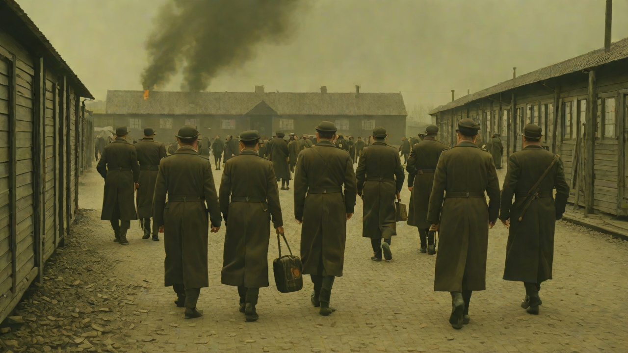 Birkenau Evacuation from "The Tattooist of Auschwitz". Birkenau Evacuation SS officers burst into every block, destroying records and painting red slashes on the women's coats.