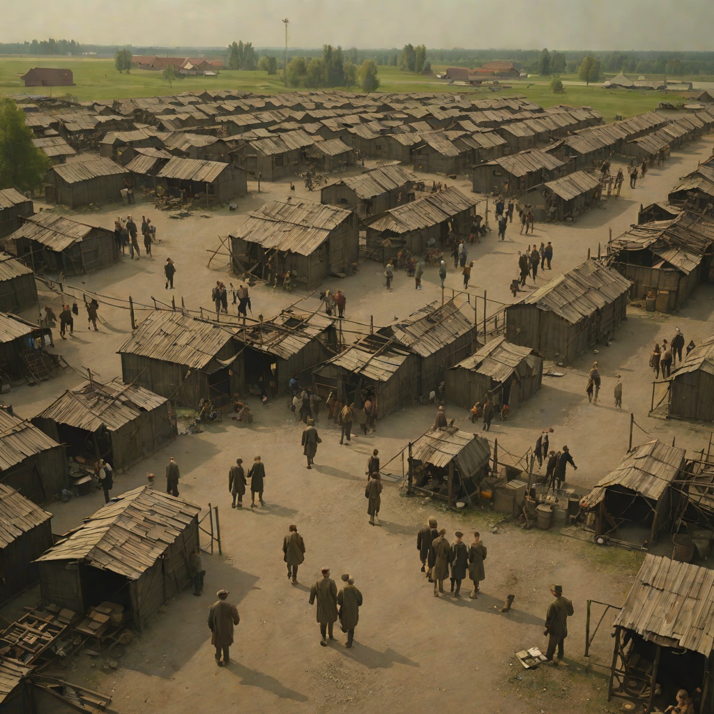 The Black Market Between Birkenau and the Village from "The Tattooist of Auschwitz". This subplot follows Lale's smuggling network with Victor, Yuri, and the Canada girls, which feeds and secretly finances survival in the camp.