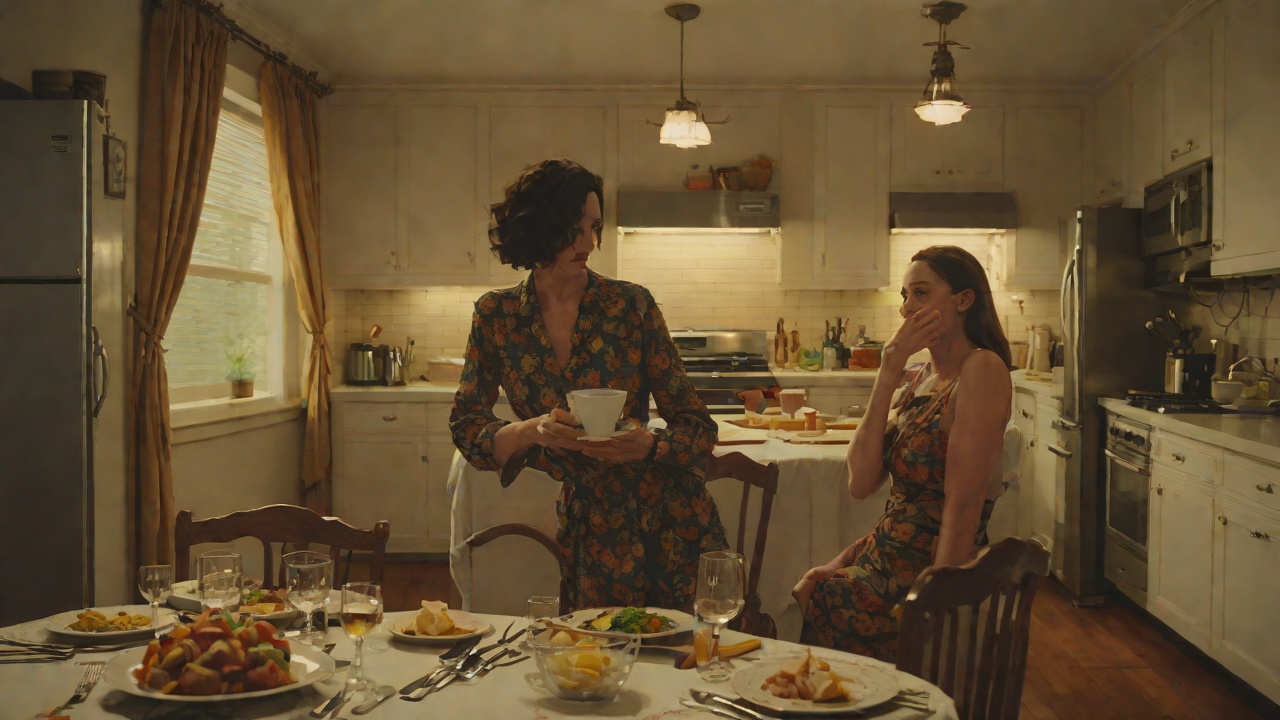 The Weekend Manners from "Nightbitch". The Weekend Manners When The Husband is home, Nightbitch masks her anger. She does night-nights, serves meals, and hides her body.