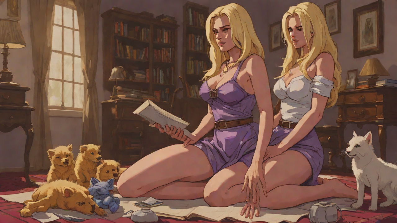 The Ur-Mommy from "Nightbitch". The Ur-Mommy Jen is encountered as the Big Blonde, leader of Book Babies, mother of twins named Celeste and Aubergine.