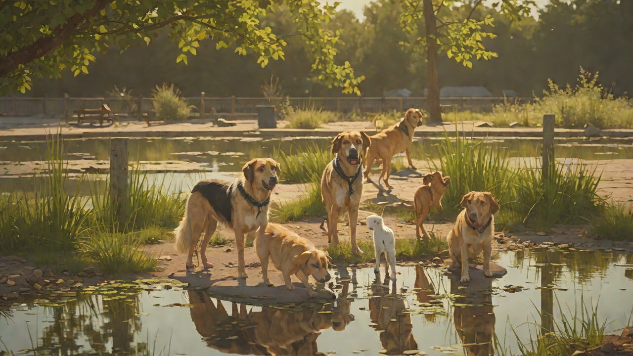 The Dog Park Trio from "Nightbitch". The Dog Park Trio Nightbitch sees the same three dogs at the dog park, clustered by a pond.