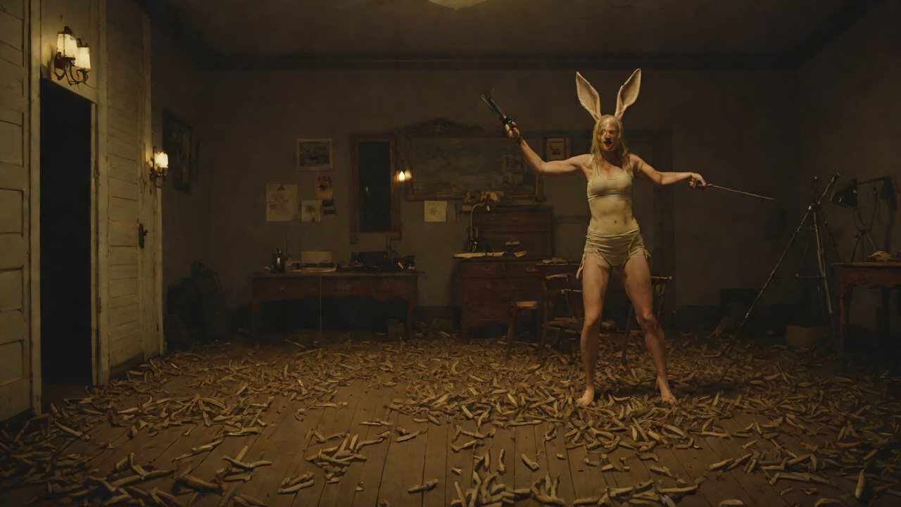 The Aesthetic of Violence from "Nightbitch". The Aesthetic of Violence Nightbitch stages her rage in the theater, killing bunnies and stalking the audience.