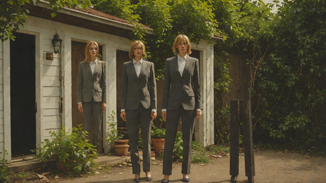 The Suit from PR Days from "Nightbitch". The Suit from PR Days Jen stands at the gate of Nightbitch’s backyard in a form-fitting suit from her old PR career, clipboard in hand, welcoming mothers to…