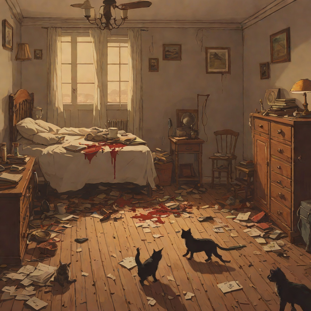 The Cat's Doom from "Nightbitch". Traces the family cat from beloved nuisance to bloody sacrifice, and the aftermath of its death in the household.