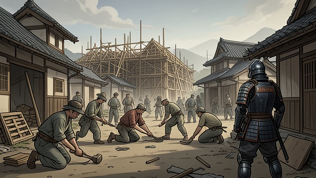Anjiro’s Forced Hospitality from "Shōgun". A Village Turned into a Camp Preparation at a cost When orders arrive to prepare for Yabu’s return, Omi mobilizes villagers and spends heavily on buildings…