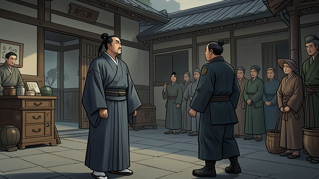 弥十郎争夺权力,《幕府将军》中的场景。背叛与切腹 叛国指控 虎永拿出证据质问弥十郎,指他在袭击大阪城时为忍者打开秘密通道,并下令杀害住吉船长。弥十郎否认指控,但承认虎永有权判处他死刑。 最后的交易 弥十郎请求战死,而非立即切腹,但虎永拒绝了。他指定尾美为梶木家继承人,并交代遗言,包括有关未来舰队的命令,以及太阁继承人带来的威胁。