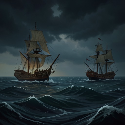 The Contest for Control of the Sea from "Shōgun". This flow traces how control of ships, ports, and maritime knowledge becomes an increasingly important front in the political struggle.