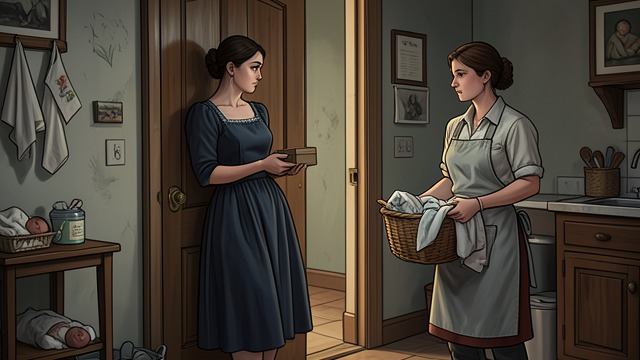 Nina's Strategic Pregnancy Claim from "The Housemaid". A False Expectation Managing the family Nina tells Evelyn that her period is late and asks for old baby things.