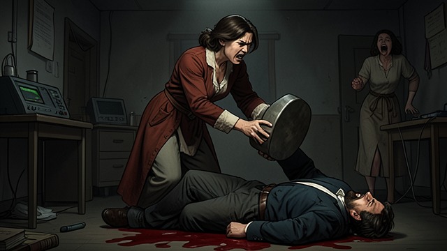 Saving Kelsey from "The Housemaid". Intervention with a Cost The assault Millie hears Kelsey screaming and finds Duncan forcing himself on her.