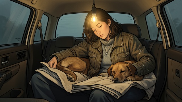 Homeless Reentry from "The Housemaid". Reentry Without a Cushion Losing stability After losing her job and apartment, Millie sleeps in her Nissan and relies on cheap meals and public facilities.