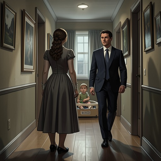 Evelyn's Rules Across Generations from "The Housemaid". This thread connects Evelyn's rigid standards, Andrew's learned language of punishment, and her final response to his death.