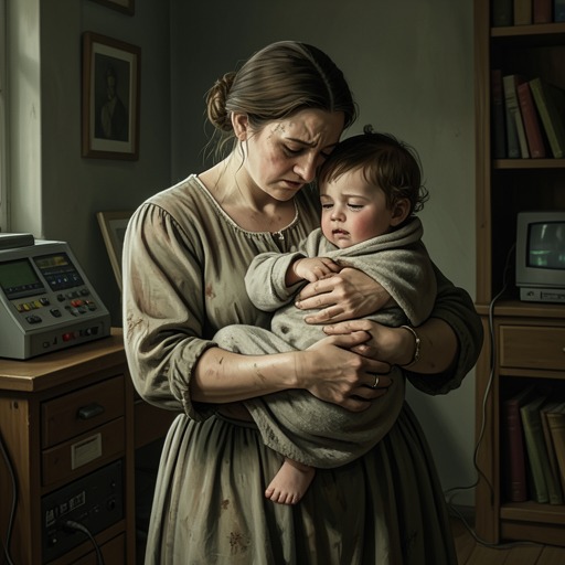 Nina's Motherhood from "The Housemaid". This thread follows Nina's efforts to protect Cecelia while Andrew turns their bond into leverage and later separation offers safety.