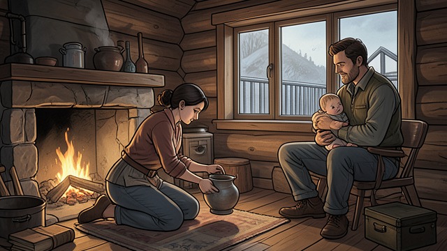 A Cabin Family from "Train Dreams". A Cabin Family Household Rhythm Grainier and Gladys establish a small household near the Moyea River.