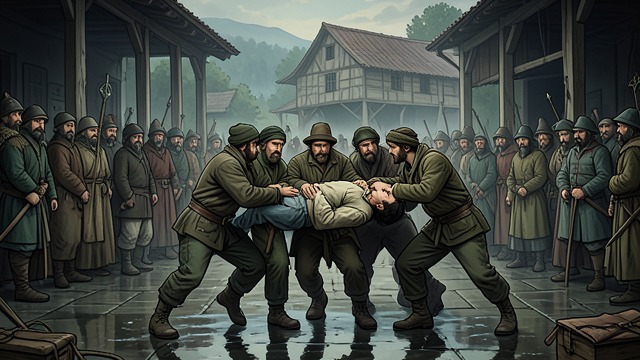 Accusation from "Train Dreams". Accusation Company Suspicion A Chinese railroad worker is accused of stealing from company stores.