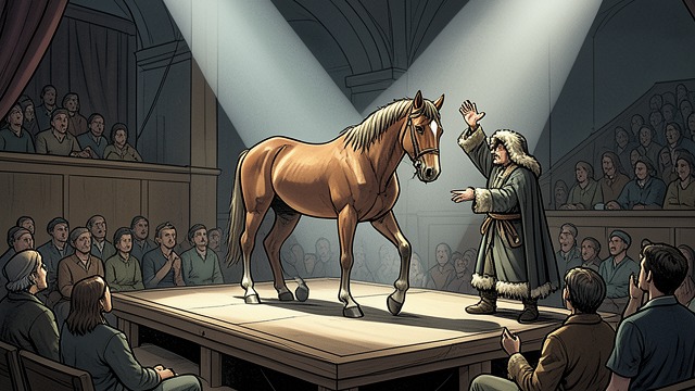 The Wonder Horse from "Train Dreams". The Wonder Horse Manufactured Marvel At the Rex Theater, Theodore the Wonder Horse performs arithmetic and tricks.