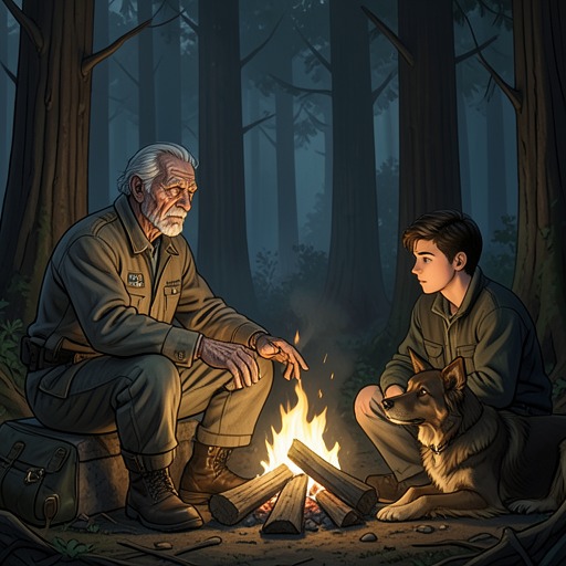 The Wolf Lore from "Train Dreams". This flow traces how local stories about wolves, hybrids, and animal persons prepare Grainier to recognize Kate in an altered form.