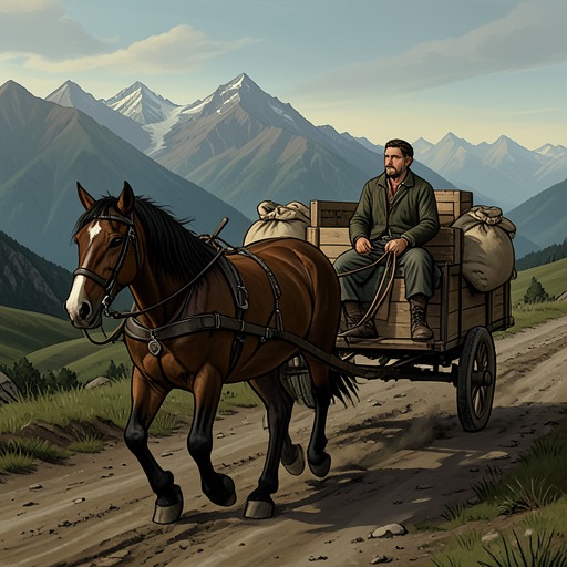 Grainier’s Freight Life from "Train Dreams". This flow follows Grainier’s transition from woodsman to freighter and the wider human theater he encounters on the roads.