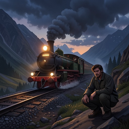 The Railroad as Memory from "Train Dreams". This flow traces trains as the recurring mechanism through which Grainier experiences childhood, work, death, and historical change.