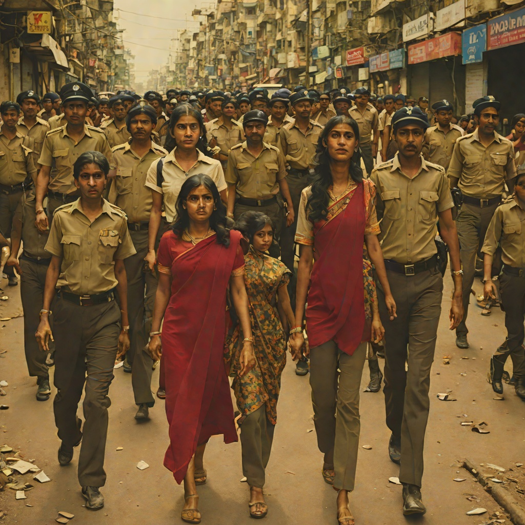 Women against the Police State from "Mafia Queens of Mumbai". Shows how women faced, used and resisted police power, from fake encounters to MCOCA indictments and Red Corner Notices.