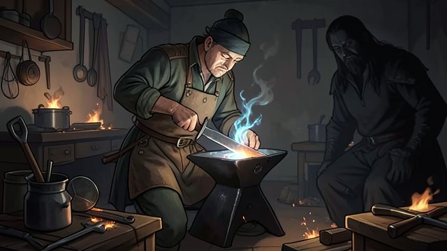 Iddawc的锻造与封灵 from "Fireblood". Iddawc’s forging and binding began as an attempt to make a spirit into a source of power and ended with the creation of a weapon that could not be unmade.