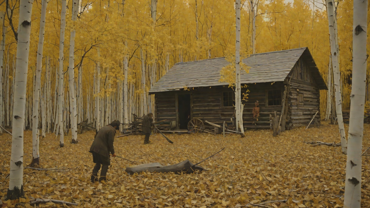 Burial by the Aspens from "The Executioners". Burial by the Aspens Context Sam digs a grave on the slope behind the barn near the aspens, with Jamie taking a violent turn with the spade. Dr.