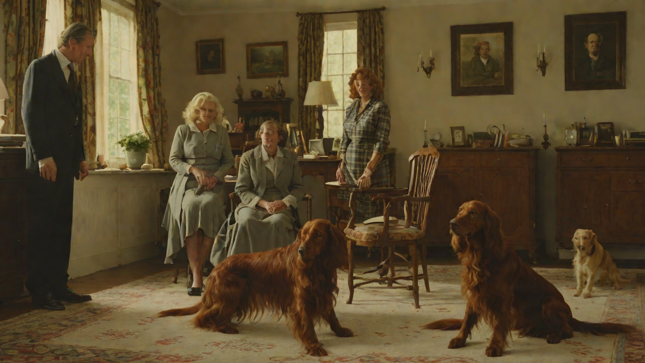 Setter in the Family from "The Executioners". Setter in the Family Context The Bowdens' red setter, Marilyn, has been part of the household since before Bucky was born.