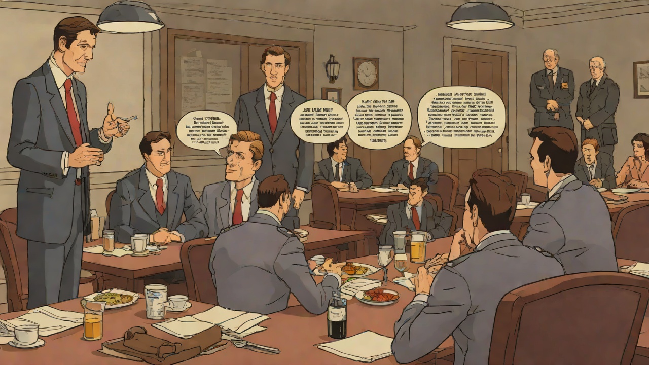 City Attorney Briefing from "The Executioners". City Attorney Briefing Context Sam tells Charlie Hopper the Cady story over lunch.