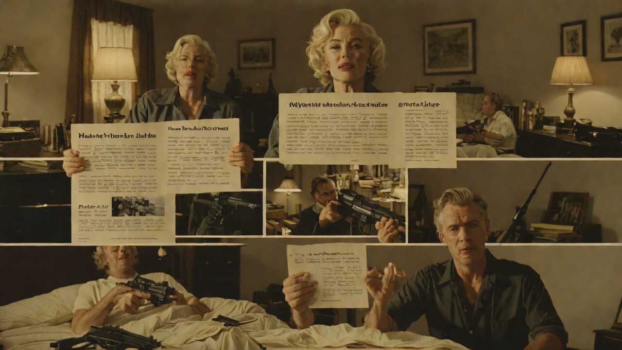 Reaction to Marilyn's Death from "The Executioners". Reaction to Marilyn's Death Context Jamie sits in his room leafing through gun catalogues and announces that he and Mike will build a blunderbuss and shoot…