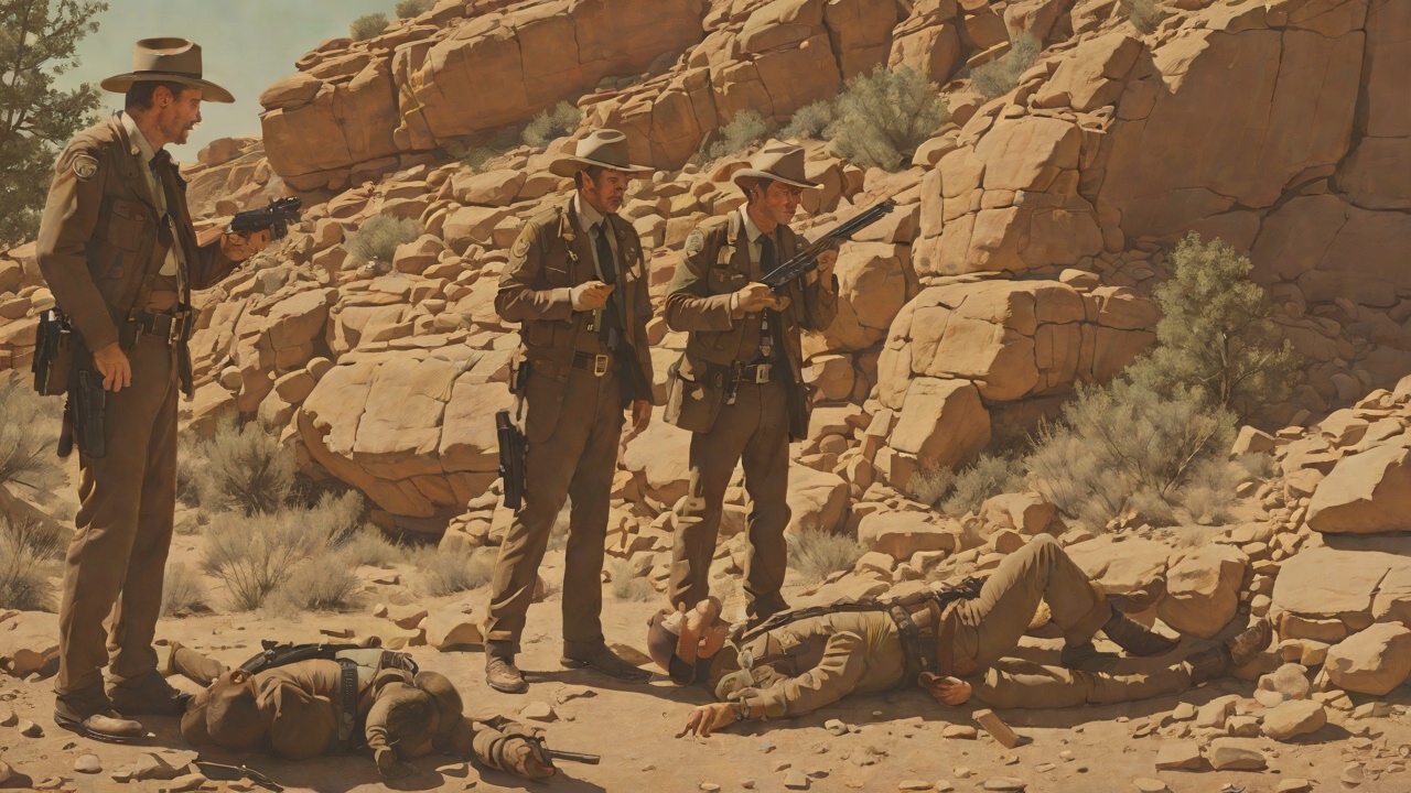 Sheriff Kantz's Investigation from "The Executioners". Sheriff Kantz's Investigation Context Sheriff Kantz and Deputy Ronnie Gideon find the firing position on a rock ledge, a chewed cigar butt, and a deformed…