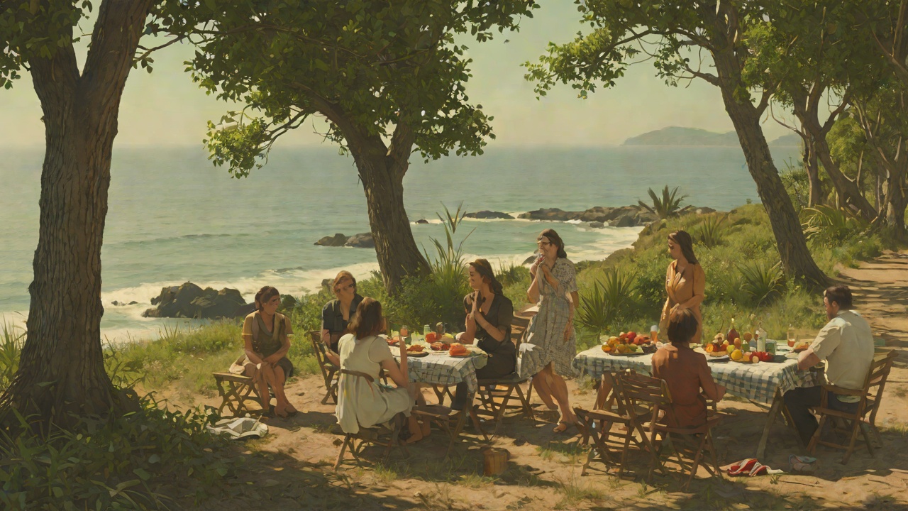Picnic Unease from "The Executioners". Picnic Unease Context On the island picnic, Carol notices Sam's distance and demands to know what is wrong.