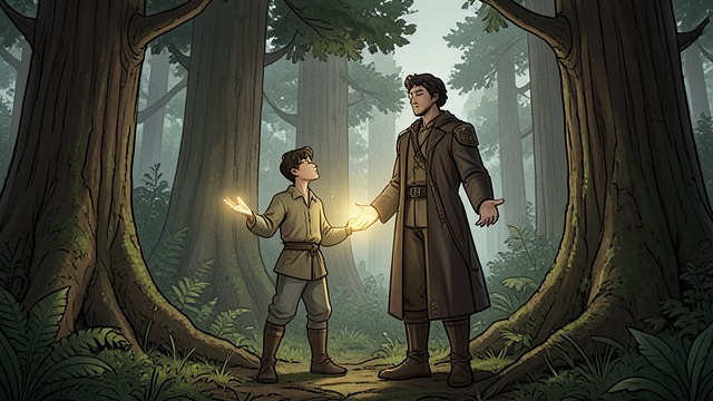 The Forest Interlude from "The Last Jedi". A Moment of Green A Different World On Toprawa, Jax and Yimmon pause among towering trees.