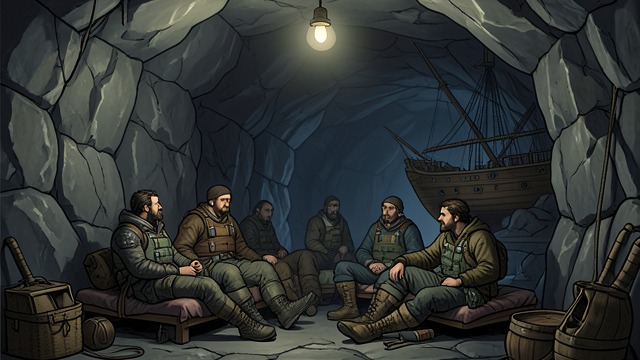 The Refuge at Mountain Home from "The Last Jedi". A Hidden Haven Shelter in the Mountain Aren’s ship carries Jax, Den, and I-Five to Mountain Home, a concealed refuge beneath Toprawa.
