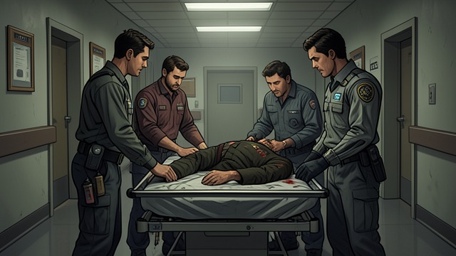 A Rescue at the Medical Ward from "The Last Jedi". A Leader Returned The Body’s Limits Yimmon wakes from anesthesia but cannot immediately move without help.